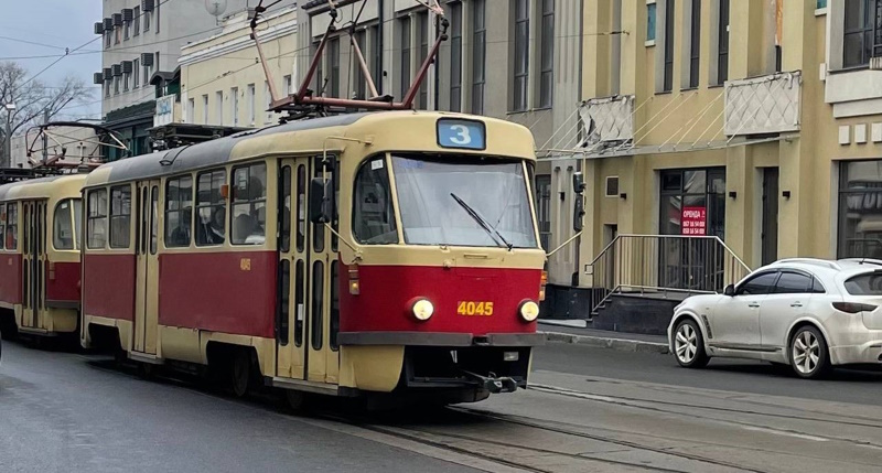 Трамвай № 3 в Харькове: маршрут Залютино — Новожаново