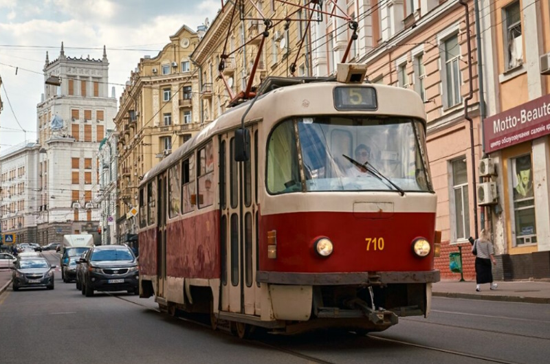 Трамвай № 5 в Харькове