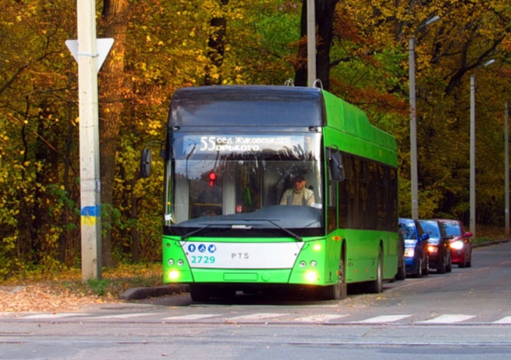 троллейбус № 55 в Харькове