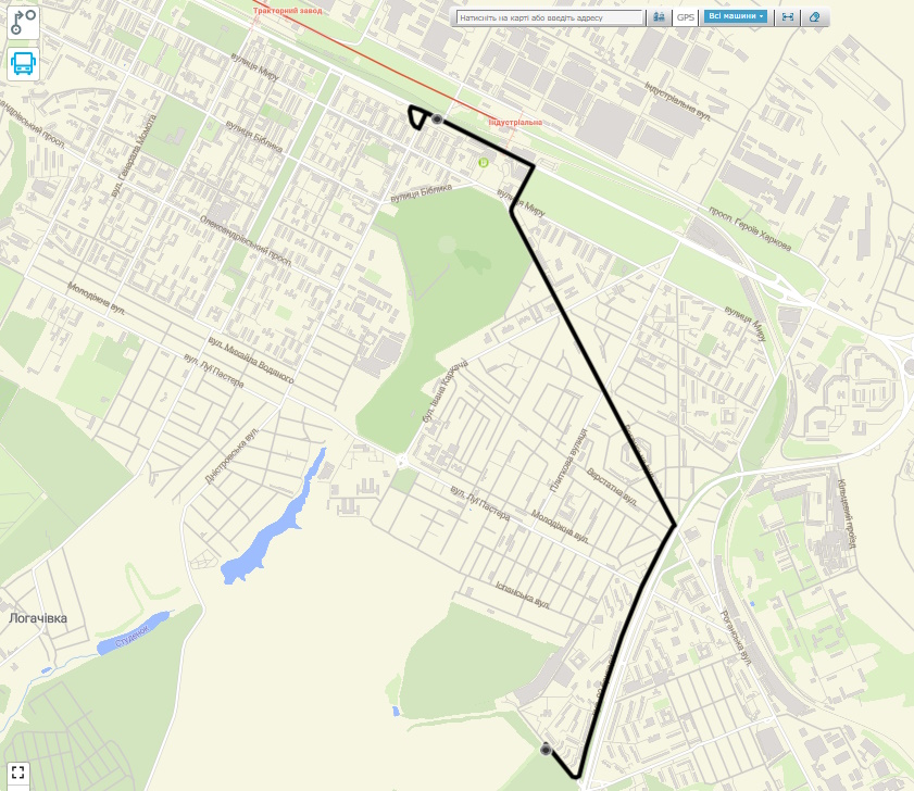 автобус № 52 в Харькове