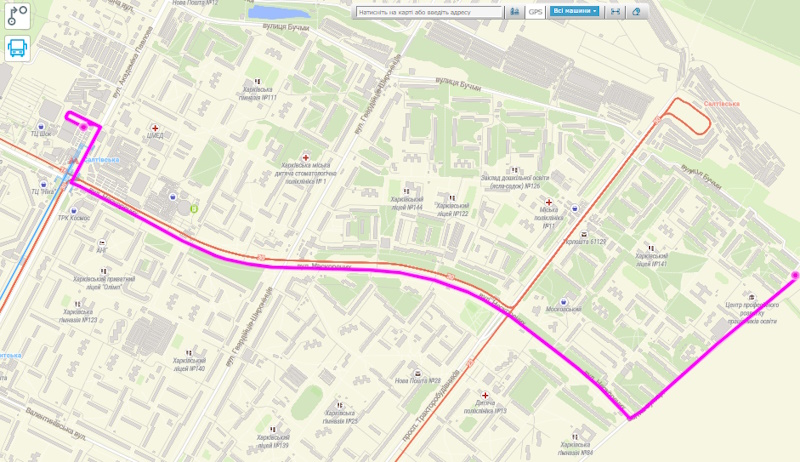 автобус № 222 в Харькове