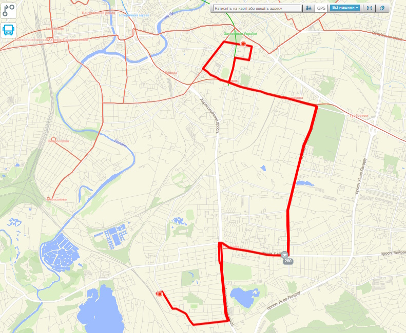 автобус № 268 в Харькове