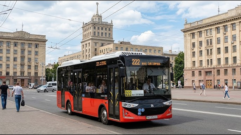автобус № 222 в Харькове